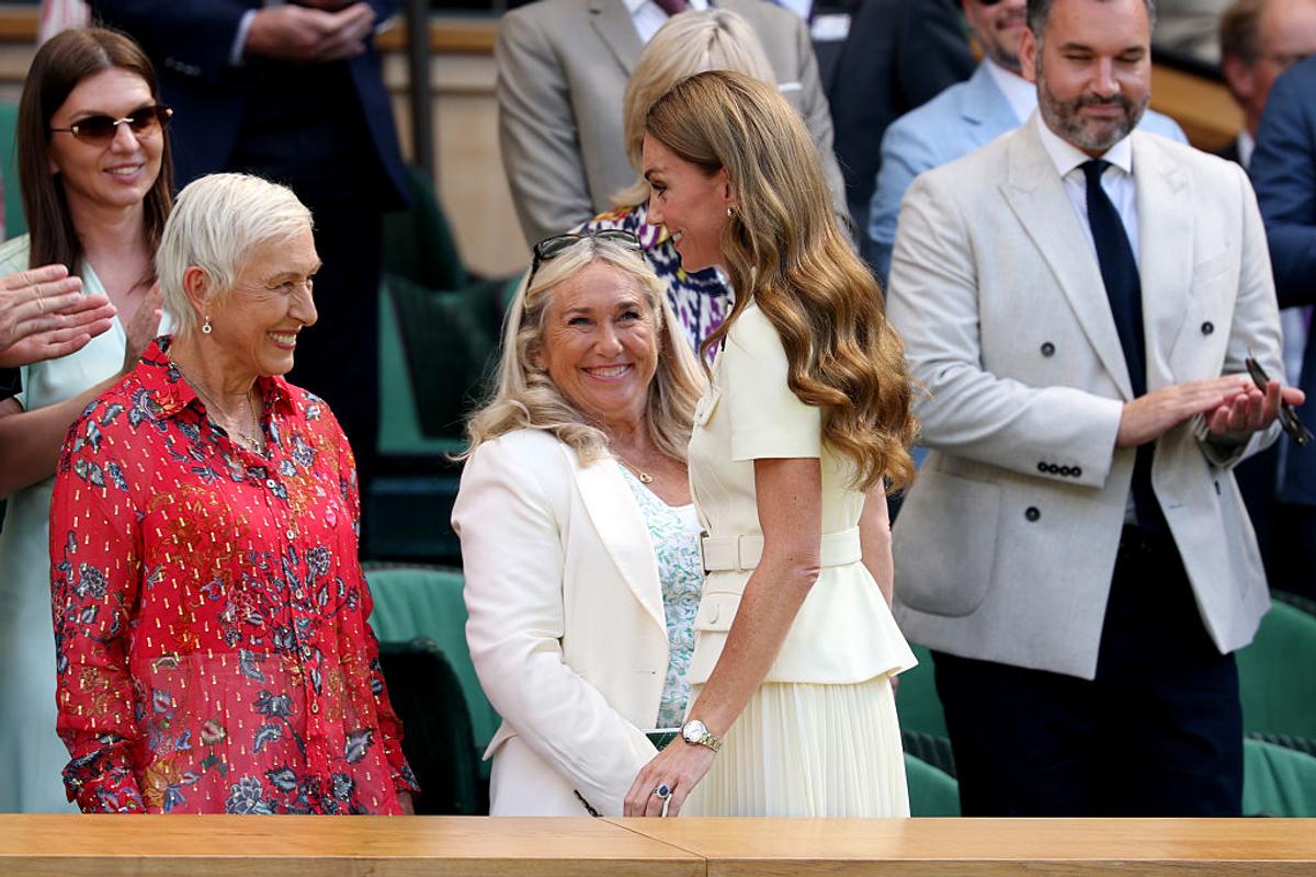 Imagini COLOSALE din loja regală de la Wimbledon » Simona Halep, lângă Prințesa Kate Middleton în timpul finalei feminine