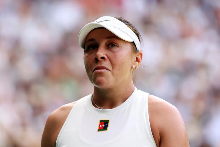 Amanda Anisimova, în lacrimi la finala Wimbledon // FOTO: Guliver/GettyImages
