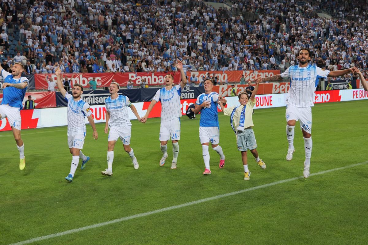 Imagini la finalul meciului Universitatea Craiova - U Cluj, Supercupa României