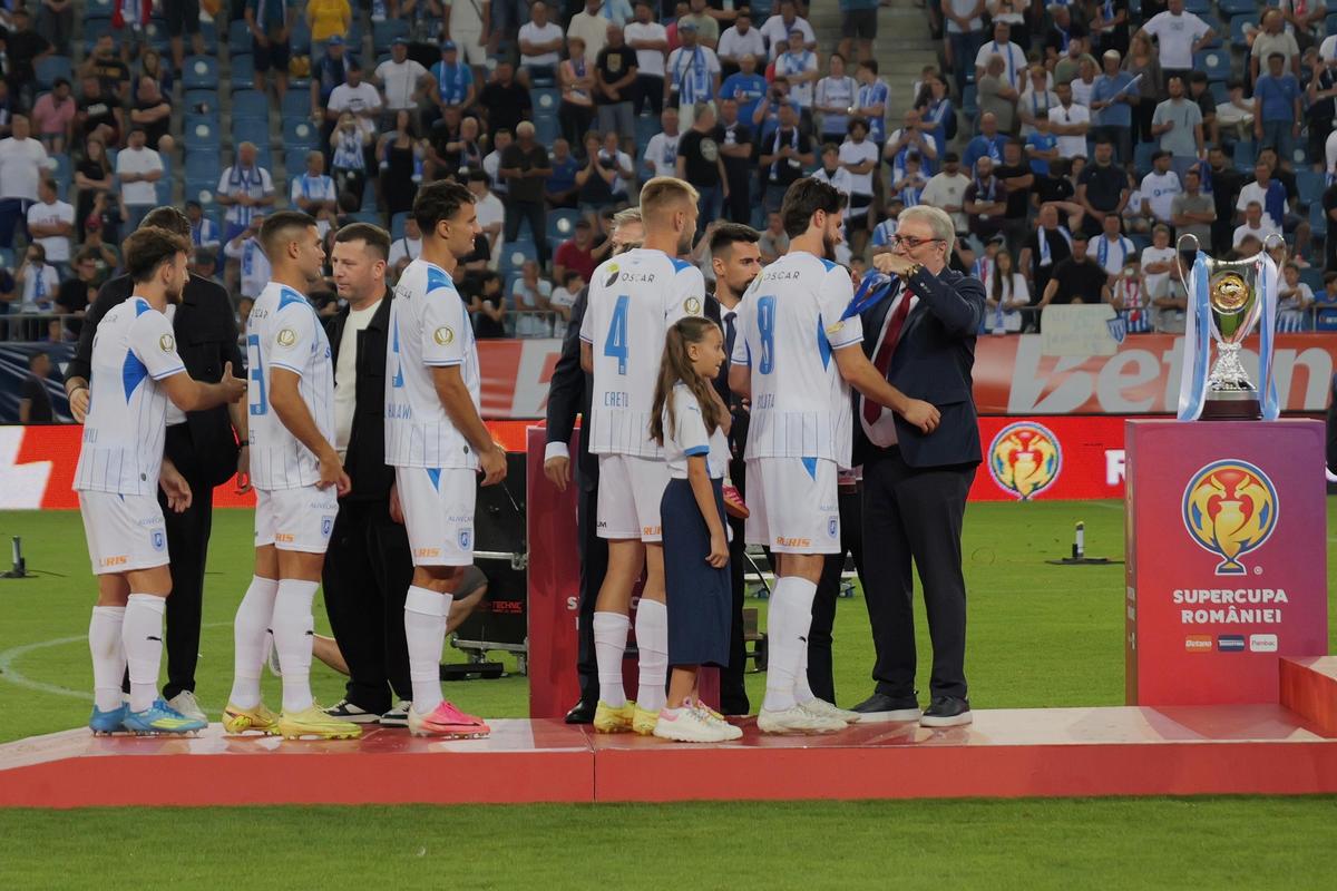 Imagini la finalul meciului Universitatea Craiova - U Cluj, Supercupa României