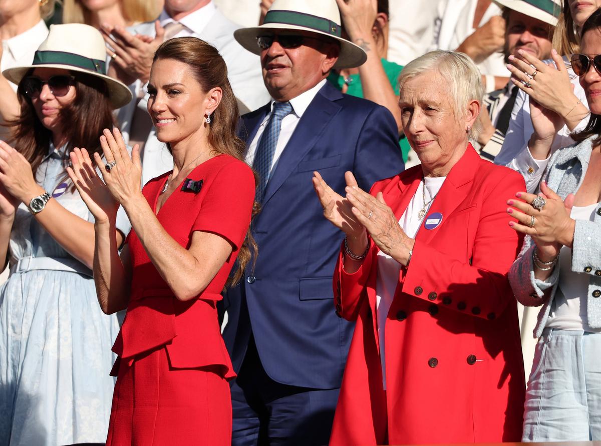 Simona Halep și Dorin Mateiu, în loja regală la Wimbledon! Imagini de la finala de sâmbătă