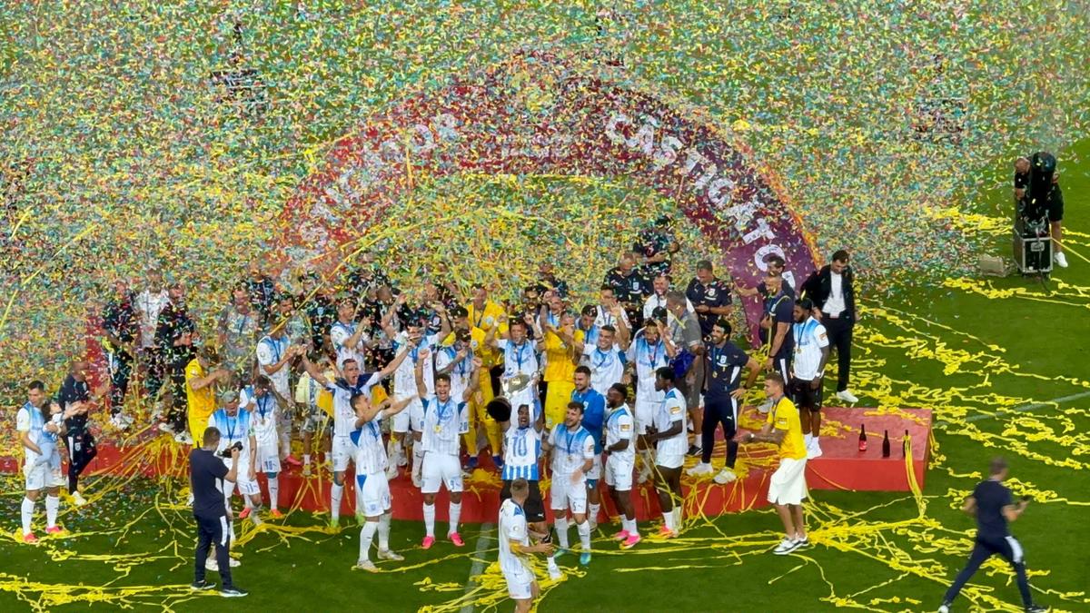 Imagini la finalul meciului Universitatea Craiova - U Cluj, Supercupa României