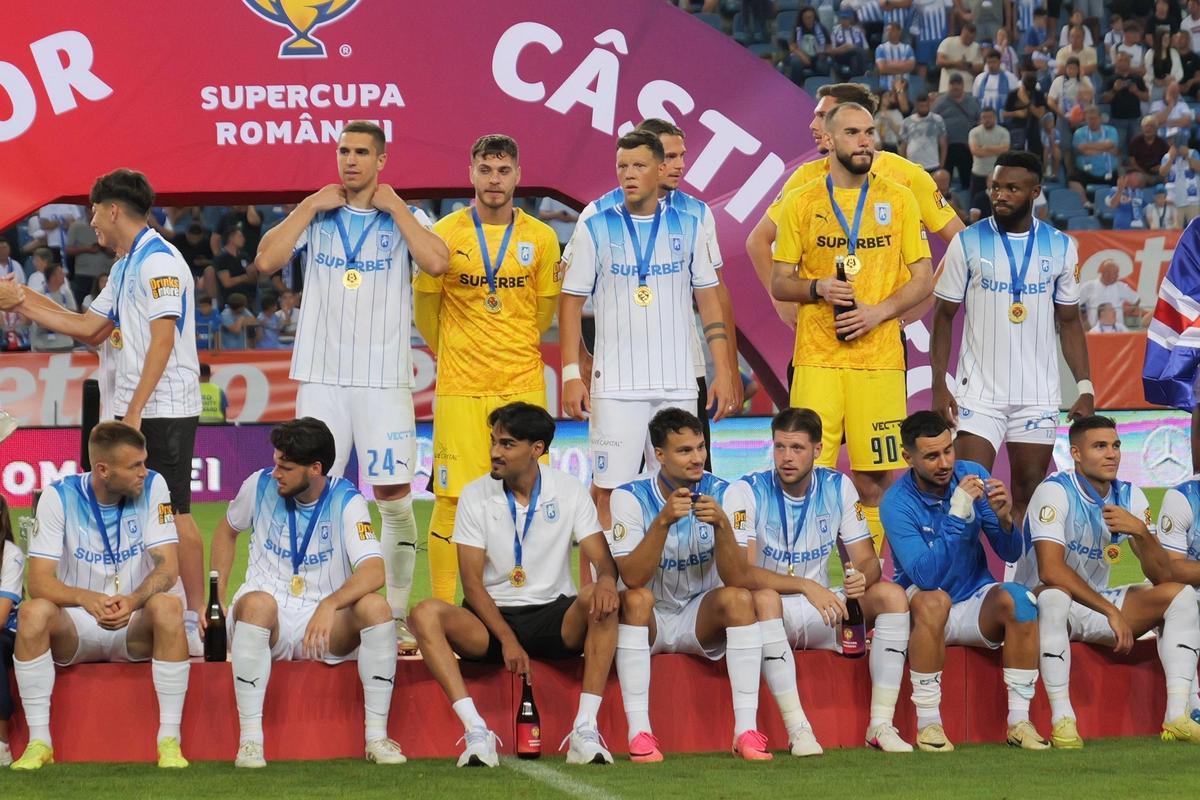 Imagini la finalul meciului Universitatea Craiova - U Cluj, Supercupa României