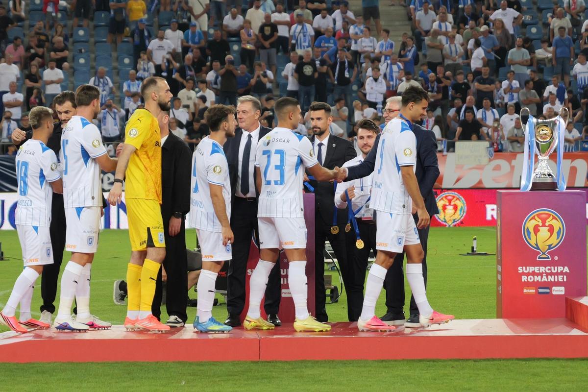 Imagini la finalul meciului Universitatea Craiova - U Cluj, Supercupa României