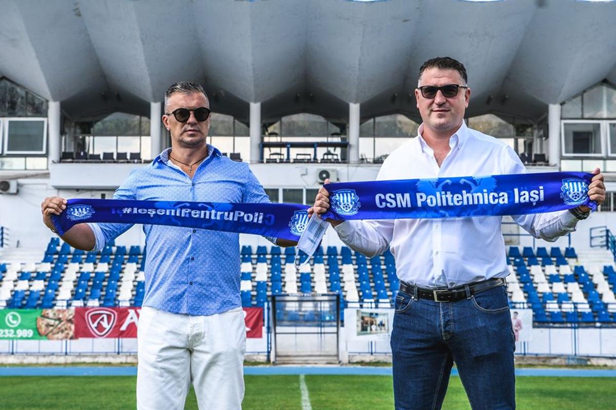 FOTO Daniel Pancu a schimbat sloganul lui Poli Iași! Ce s-a întâmplat în Copou, la prezentarea oficială