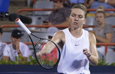 „Degeaba te uiți!” » Izbucnirea Simonei Halep din meciul cu Danielle Rose Collins