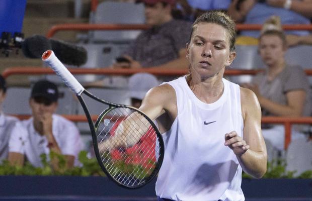„Degeaba te uiți!” » Izbucnirea Simonei Halep din meciul cu Danielle Rose Collins