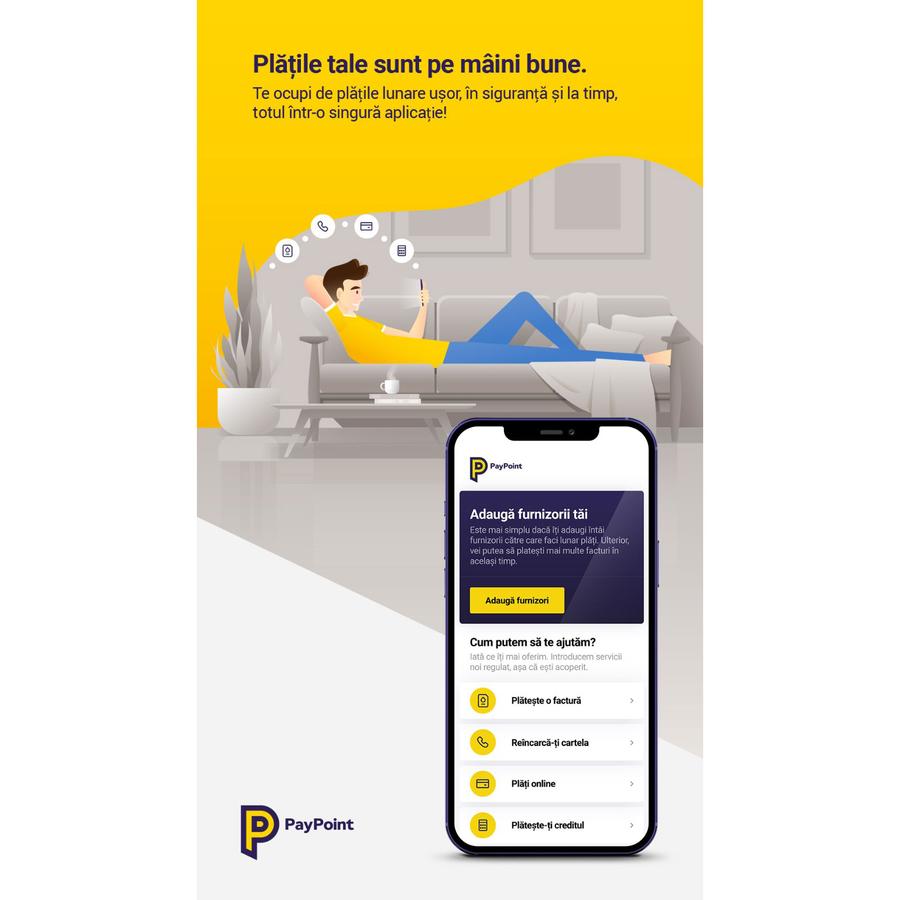 Achiziționează sold Paysafecard direct din aplicația PayPoint și poți plăti online fără card sau cont bancar