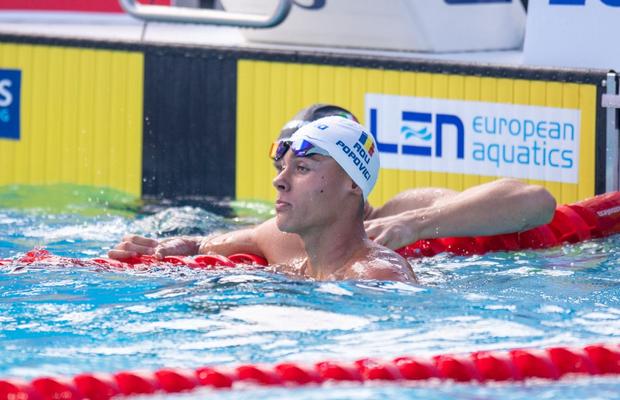 David Popovici, după calificarea în semifinale la CE de la Roma: „La cum a înotat italianul, nu puteam să-l las chiar așa, se vedea urât”