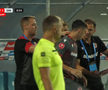 Abdallah și Politic s-au accidentat în Iași - Dinamo, foto: captură de ecran Prima Sport