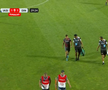 Abdallah și Politic s-au accidentat în Iași - Dinamo, foto: captură de ecran Prima Sport