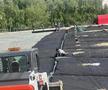 Imagini cu construcția noului stadion din Tunari