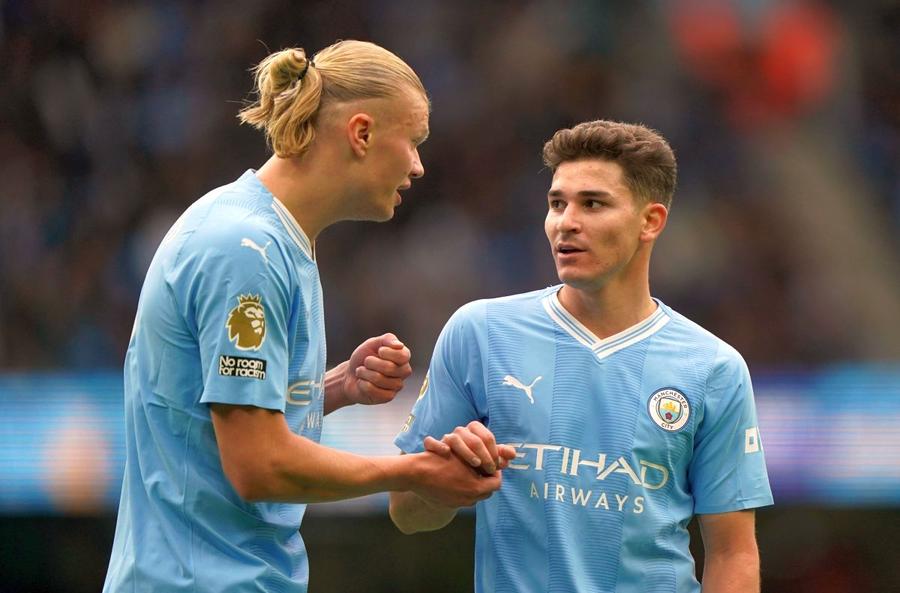 Julian Alvarez, prezentat la Atletico Madrid, foto: Imago Images Cuvintele lui Pep Guardiola pentru starul care l-a „părăsit”: „Când nu ești fericit, nu poți performa la cel mai înalt nivel”