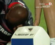 Abdallah și Politic s-au accidentat în Iași - Dinamo, foto: captură de ecran Prima Sport