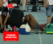 Abdallah și Politic s-au accidentat în Iași - Dinamo, foto: captură de ecran Prima Sport