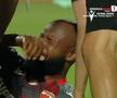 Hakim Abdallah s-a accidentat în Iași - Dinamo, foto: captură de ecran Prima Sport