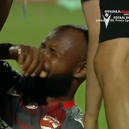 Abdallah și Politic s-au accidentat în Iași - Dinamo, foto: captură de ecran Prima Sport