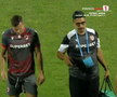 Abdallah și Politic s-au accidentat în Iași - Dinamo, foto: captură de ecran Prima Sport