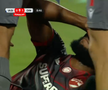 Abdallah și Politic s-au accidentat în Iași - Dinamo, foto: captură de ecran Prima Sport