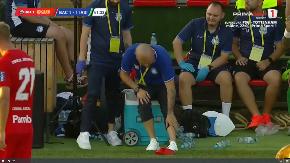 Tony da Silva s-a accidentat în FC Bacău - Poli Iași