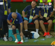 Tony da Silva s-a accidentat în FC Bacău - Poli Iași. FOTO: captură Prima Sport