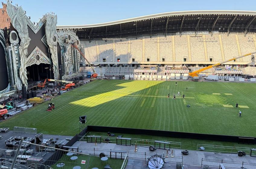 Cum arată gazonul de pe Cluj Arena, după Untold X/ foto: Mihai Tișe