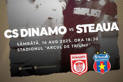 CS Dinamo – CSA Steaua este meciul zilei de sâmbătă din Liga 2, programat de la ora 18:30, pe stadionul „Arcul de Triumf”