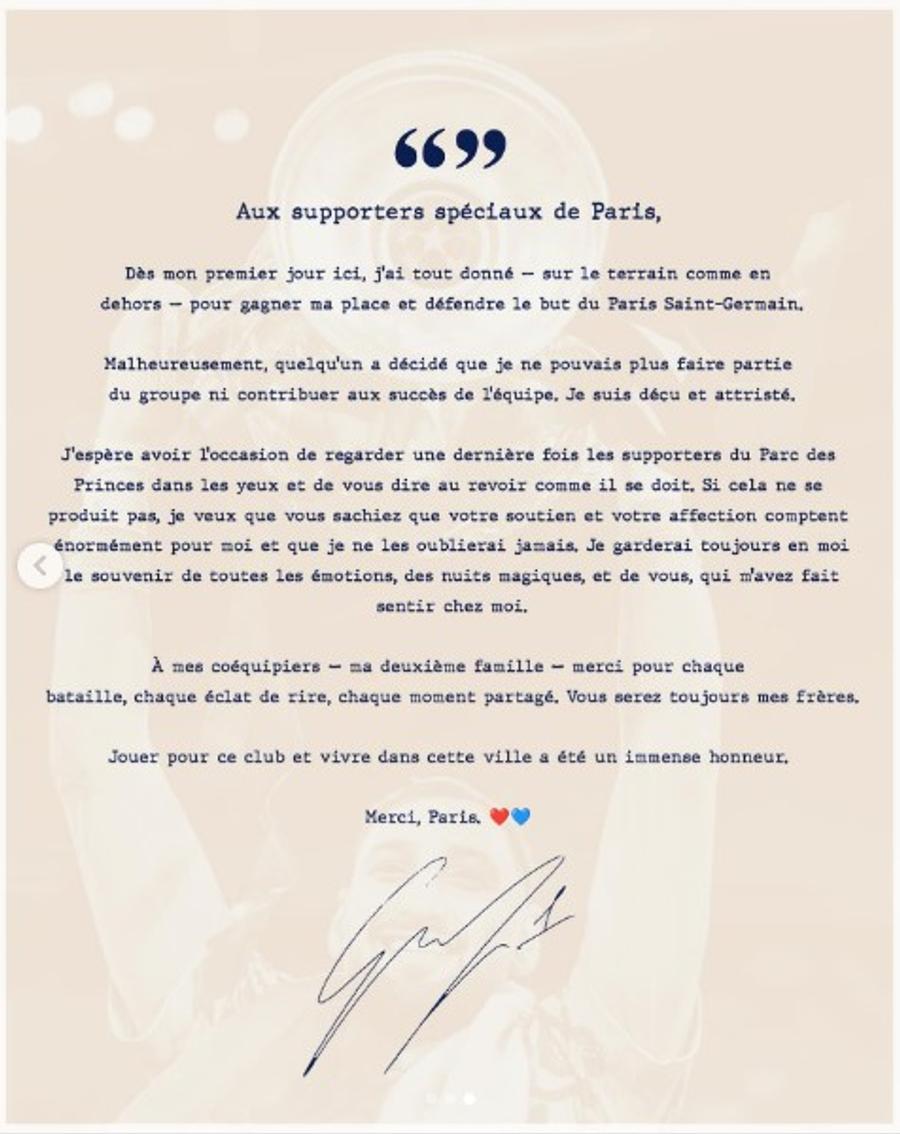 Donnarumma continuă să se antreneze cu PSG, în așteptarea unei decizii