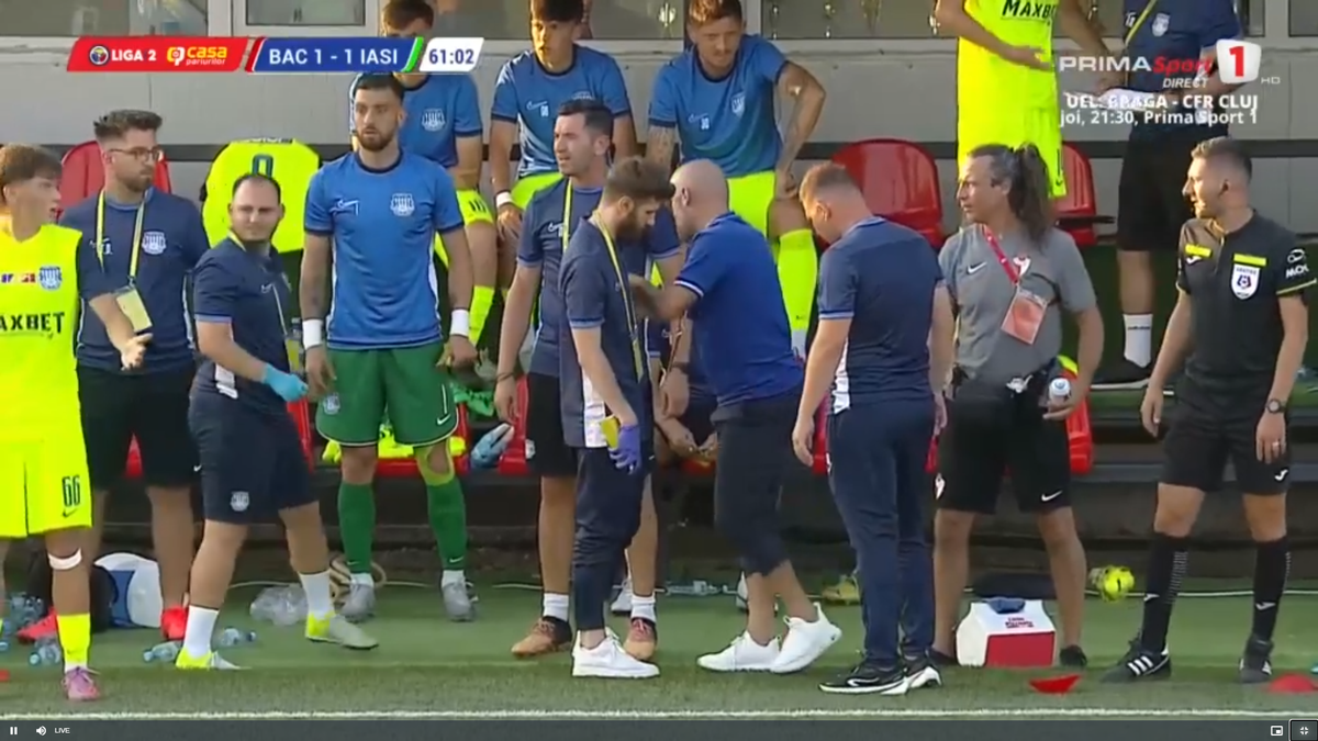 Moment rar în fotbal! Antrenorul din Liga 2 s-a „rupt” în timpul meciului: „Faceți schimbare”