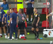 Tony da Silva s-a accidentat în FC Bacău - Poli Iași. FOTO: captură Prima Sport