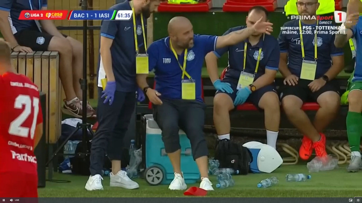 Tony da Silva s-a accidentat în FC Bacău - Poli Iași