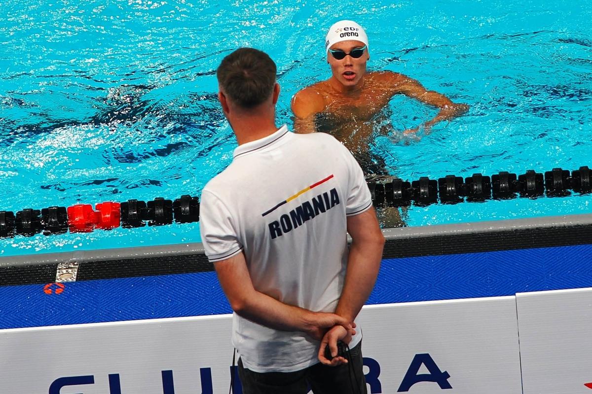 David Popovici, în finala de 100 de metri liber la Europenele de la Paris