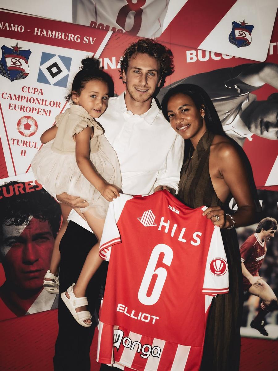 Matthias Verreth, cu famlia // Foto: Instagram Matthias Verreth, primele declarații la Dinamo: „Am venit pentru că vreau un mediu nou. Eu sunt un număr 6”