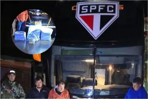 Caz incredibil: un autocar cu însemnele lui Sao Paulo, prins cu 86 de kilograme de droguri