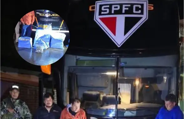 Caz incredibil: un autocar cu însemnele lui Sao Paulo, prins cu 86 de kilograme de droguri