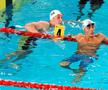 Egor Kornev și David Popovici după cursa de 100 m liber la CE 2026 Foto: Roxana Fleșeru