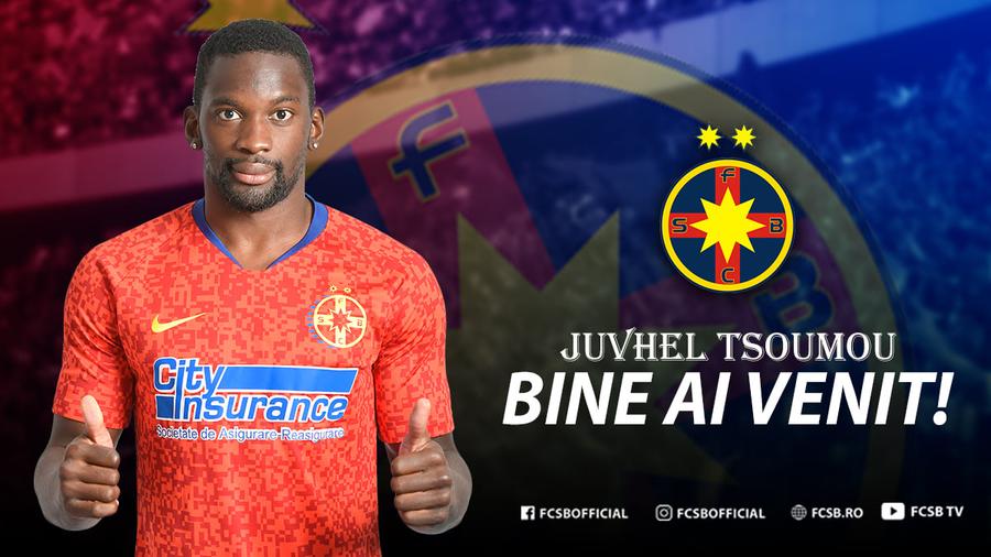 Juvhel Tsoumou, prezentat la FCSB: „Cel mai mare club din România!” » Ce număr va purta