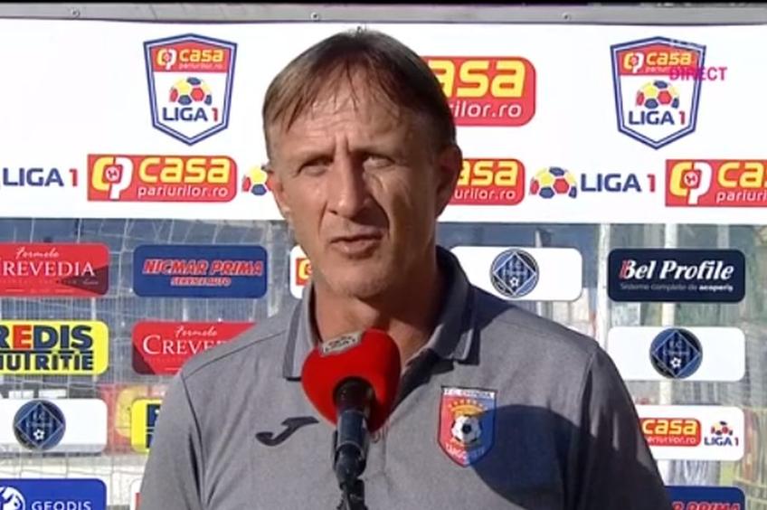 Emil Săndoi, antrenor Chindia Târgoviște // foto: captură @ TV Telekom SPort