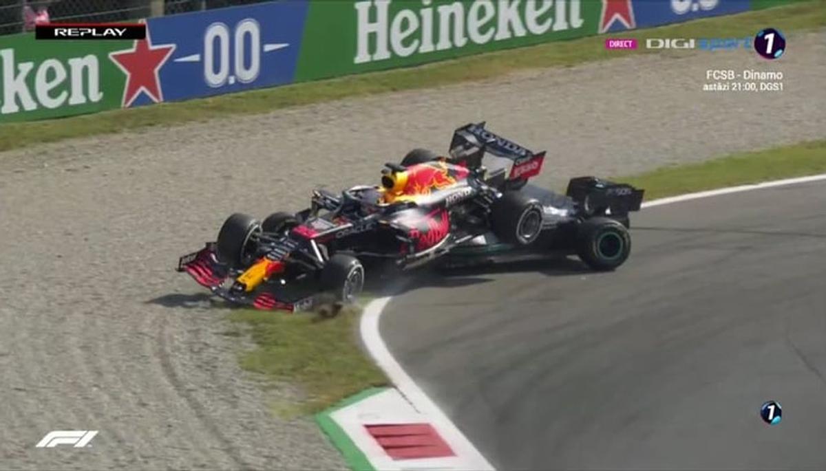Accident Hamilton - Verstappen MP al Italiei + Imagini MP al Italiei