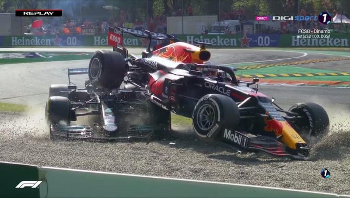 Accident Hamilton - Verstappen MP al Italiei + Imagini MP al Italiei