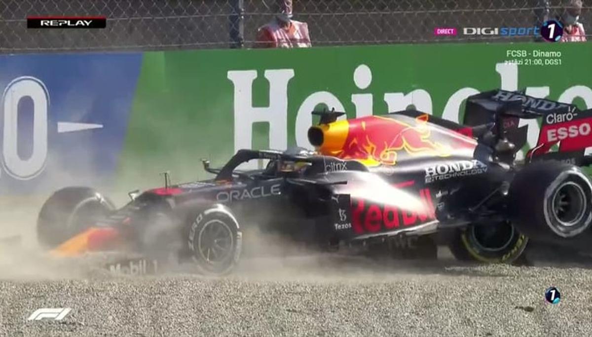 Accident Hamilton - Verstappen MP al Italiei + Imagini MP al Italiei