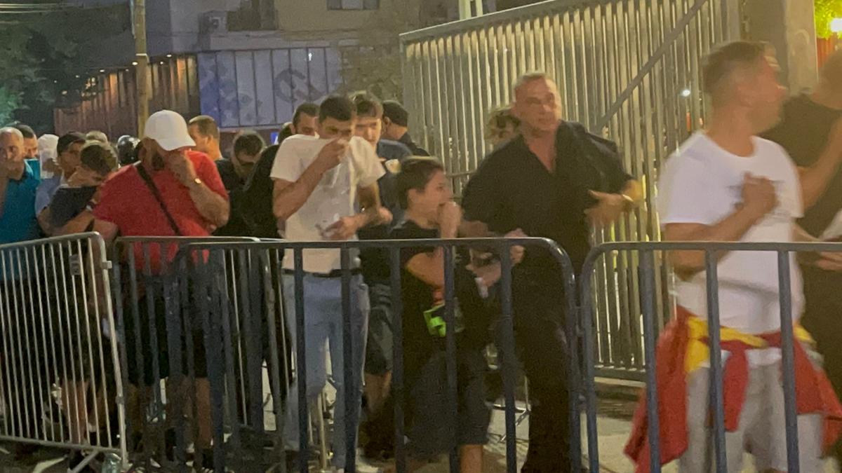 Intervenția Jandermeriei înainte de FCSB - Dinamo / FOTO: Vlad Nedelea
