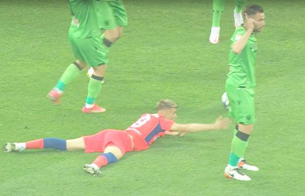 FCSB a cerut penalty în minutul 7 cu Dinamo » Verdictul specialistului pentru GSP