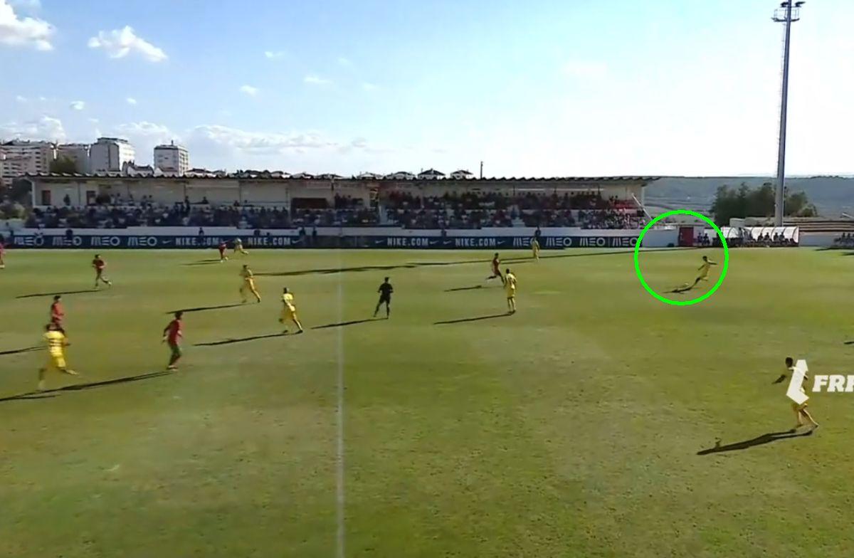 Duțu, gol în secunda 9 în Portugalia U20 - România U20