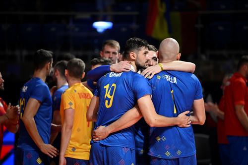 ”Tricolorii” la finalul partidei cu Franța FOTO Raed Krishan