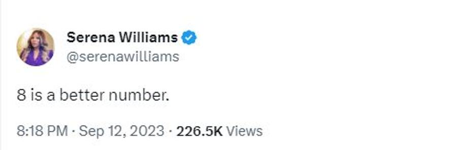 Mesajul postat de Serena Williams pe Twitter WOW! Postare misterioasă a Serenei Williams, imediat după suspendarea Simonei Halep: „E un număr mai bun”