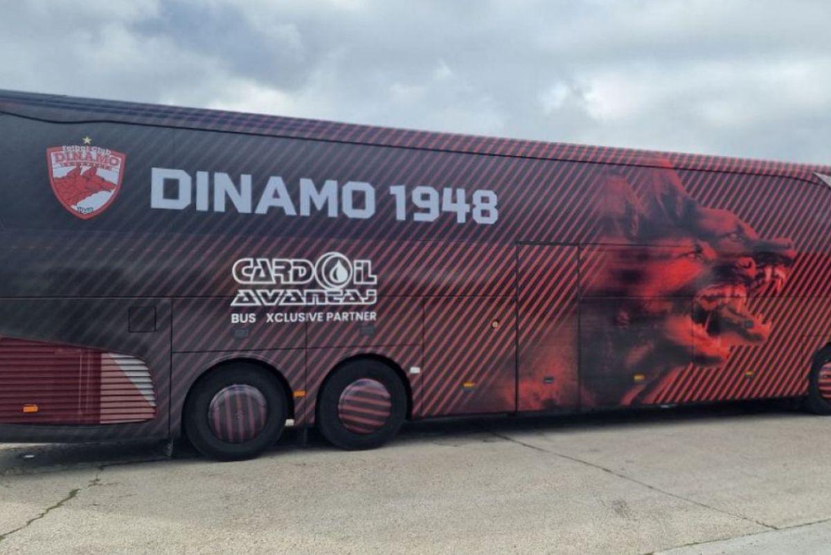 Gafă pe autocarul recolantat al lui Dinamo