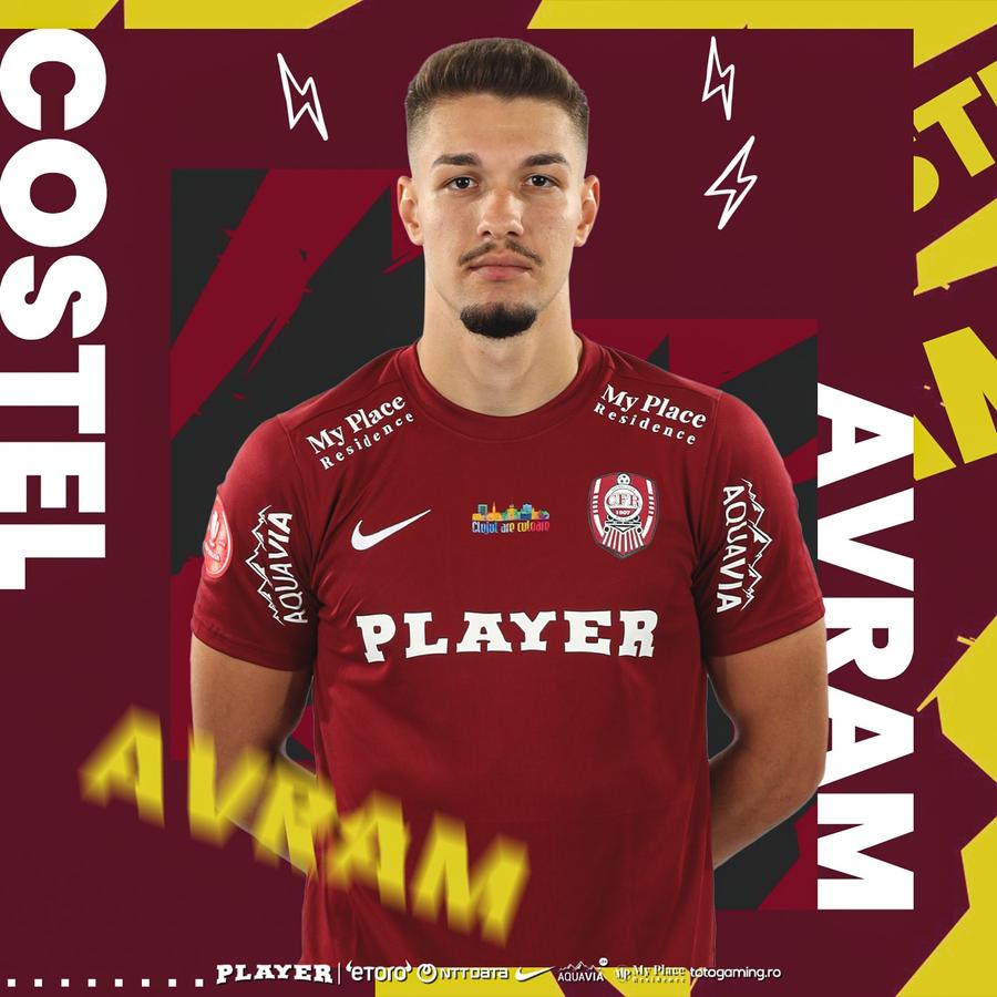 Costel Avram, prezentat la CFR Cluj, foto: Facebook Fotbal Club CFR 1907 Cluj Transfer curios la CFR Cluj » Fundașul român n-a fost păstrat de Steaua și n-a mai jucat de pe 11 mai