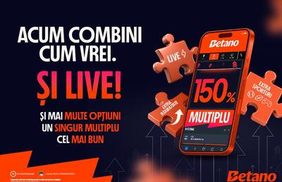 Spectacol pe teren, extra câștiguri generoase pe bilet – Multiplu Betano te așteaptă!