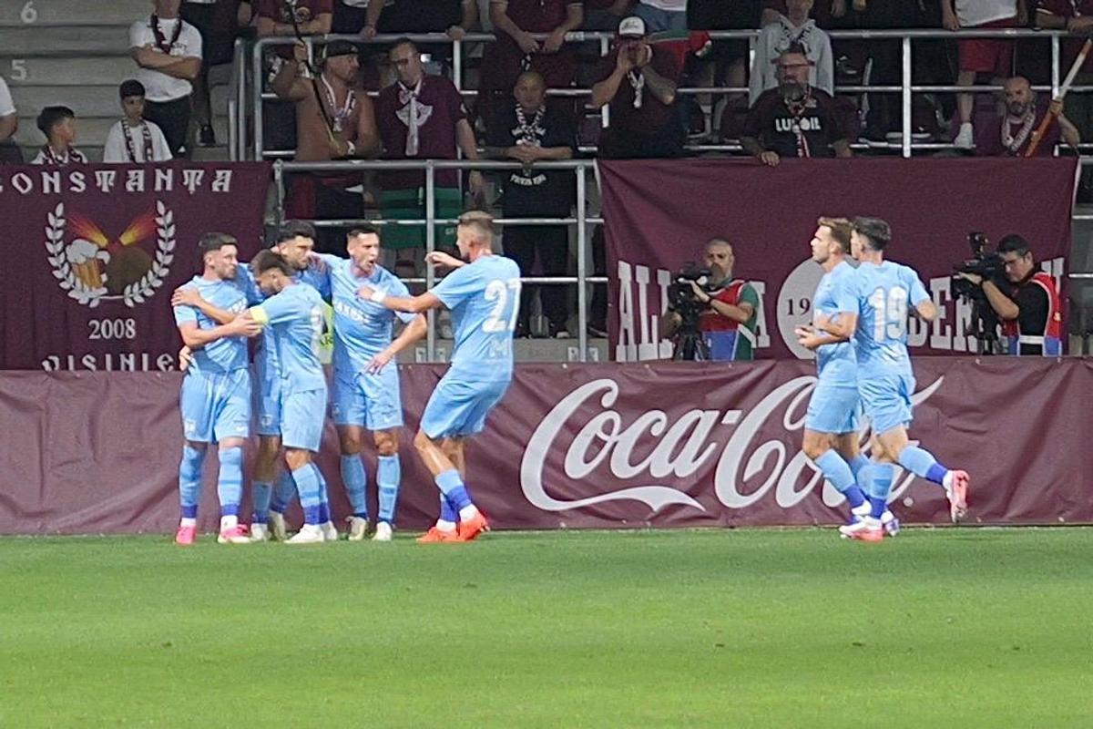 Rapid - Voluntari, faze din timpul meciului